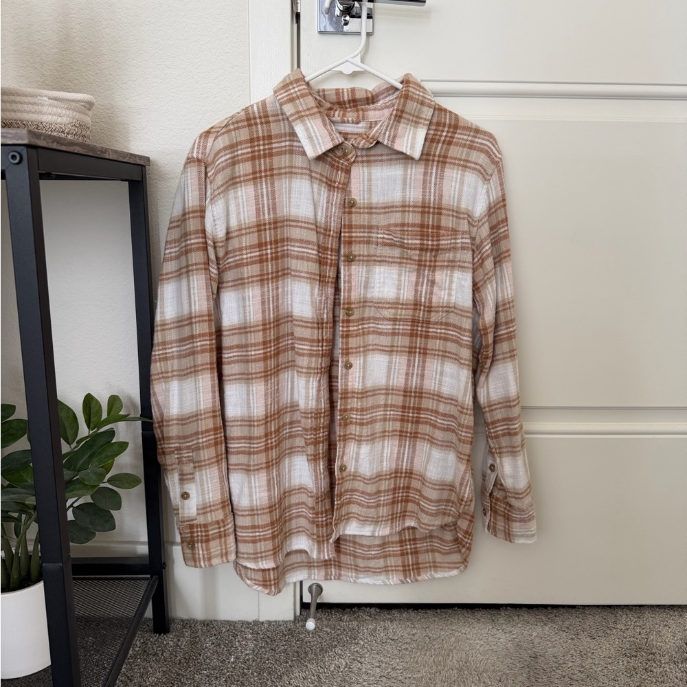 American Eagle Oversized Flannel Button Up